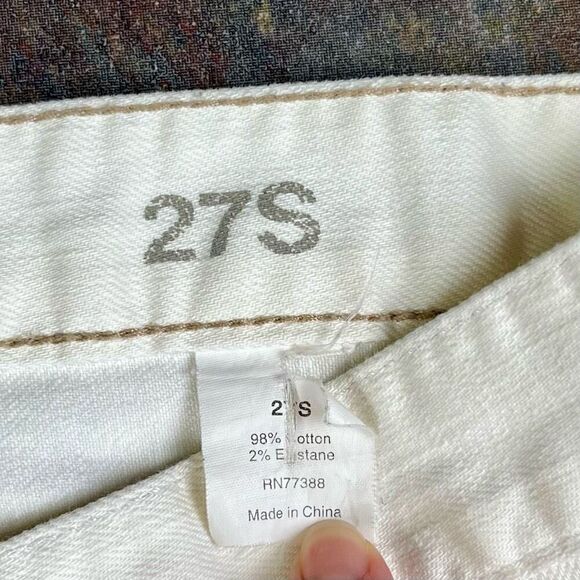 J. Crew Matchstick White Jeans 27S Skinny - Picture 6 of 9